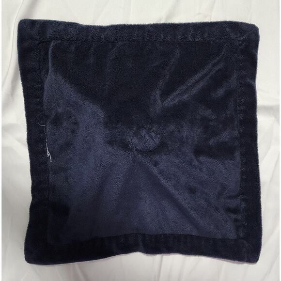 Carters Whale Security Blanket Baby Lovey Navy Blue Aqua Polka Dots - Picture 2 of 4